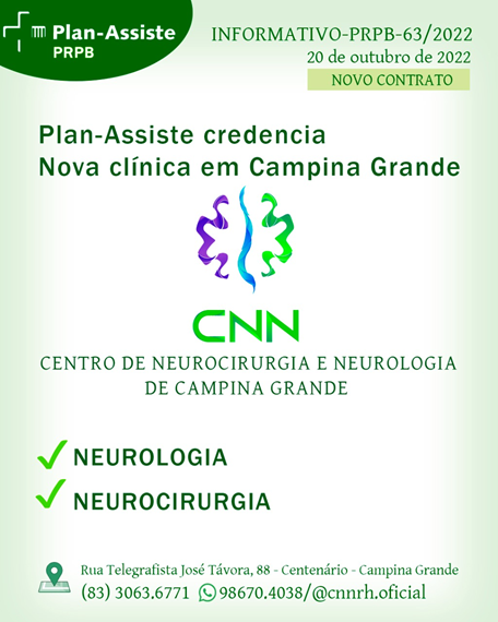 Beneficiários do Plan-Assiste em Campina Grande/PB ganham novo credenciado na área de Neurologia e Neurocirurgia 